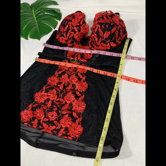 NEW $85 Ann Summers Padded Underwire Chemise in Black/Red‎ [SZ 8-10 D/DD ] - Picture 12 of 12